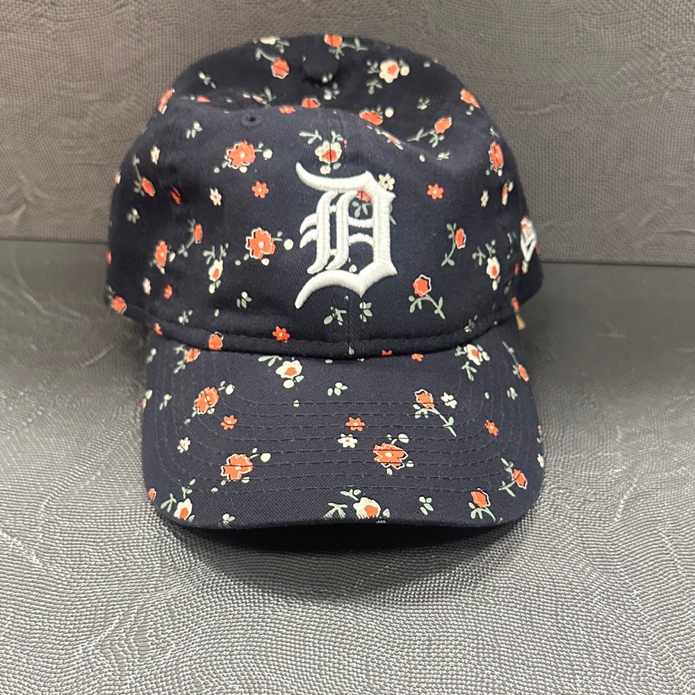 Genuine Merchandise Dark Blue Floral Baseball Cap